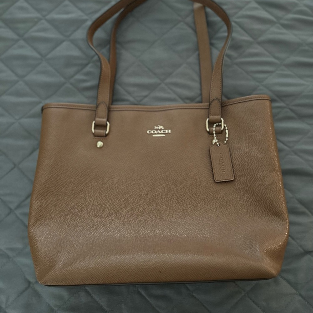 Coach camel shoulder bag